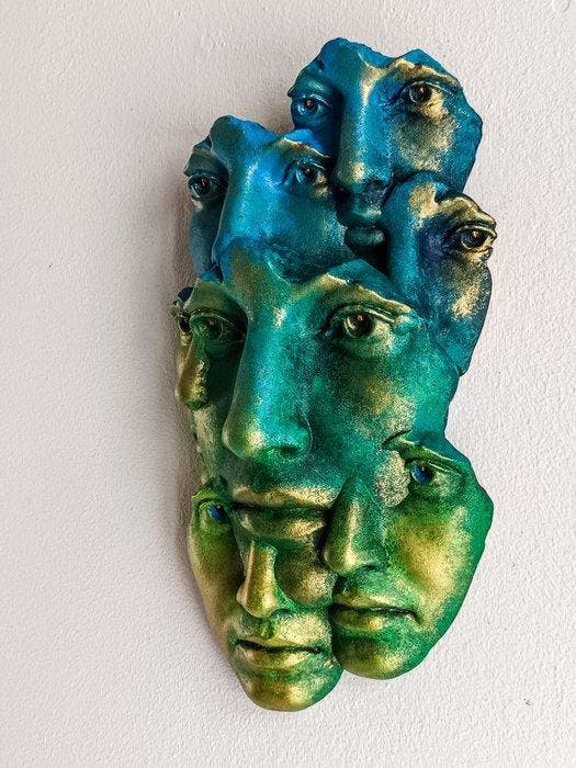 Salvatore Alibrio - Identità scomposta, Antiek en Kunst, Kunst | Designobjecten