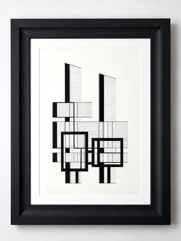Eugène Eechaut (1928-2019) - Minimalist Abstract Composition, Antiek en Kunst