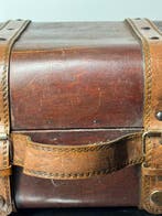 Coffre de rangement - Bois, Cuir - Coffre de voyage