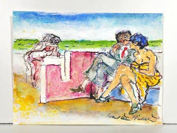 Walter Piacesi (1929-2022) - Lungo Mare, Antiquités & Art, Art | Peinture | Moderne