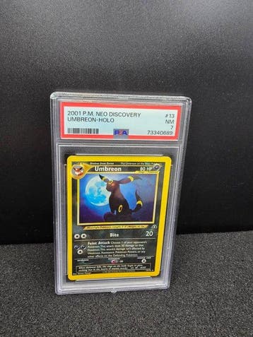 Pokémon - 1 Graded card - Noctali #13 Holo - PSA 7 - WOTC -
