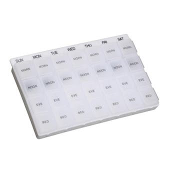 Pillendoosje 7-daags / 4 vakjes per dag, Diversen, Ophalen of Verzenden, Nieuw