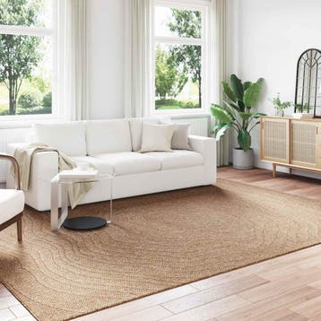 vidaXL Binnen- en buitenkleed AGIRA Naturel 340 x 240 cm, Verzenden, Nieuw