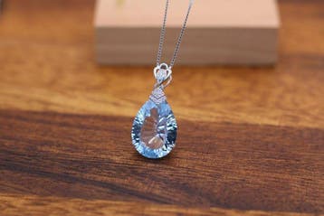 Zonder minimumprijs - Ketting met hanger Zilver - 13.60ct.