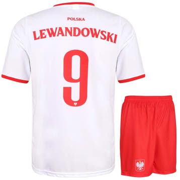 Kingdo Lewandowski Polen Voetbaltenue - Kind en Volwassenen, Verzenden, Bal