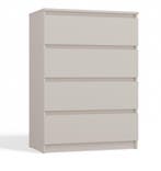Ladekast  4 lades creme Creme (Slaapkamer), Huis en Inrichting, Kasten | Ladekasten, 3 of 4 laden, Verzenden, Nieuw, Overige houtsoorten