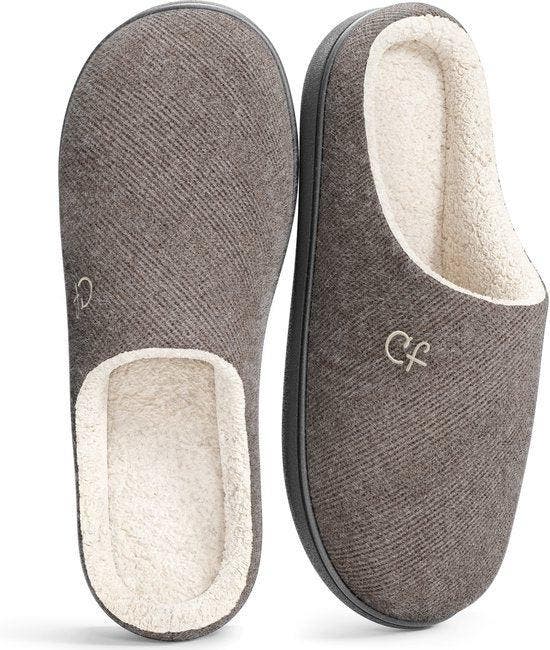 2dekans | Pantoffels Heren - Sloffen - Maat 40/41 - Grijs -, Kleding | Heren, Schoenen, Ophalen of Verzenden