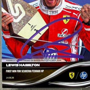 Ferrari - Topps Now - (038) Lewis Hamilton First Win for, Nieuw