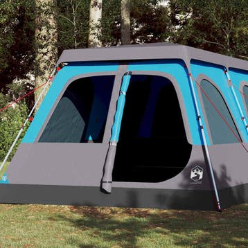 vidaXL Koepeltent 10-persoons snelontgrendeling blauw, Verzenden, Nieuw