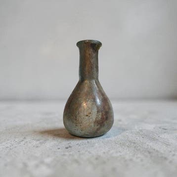 Oud-Romeins Glazen fles Met Spaanse importlicentie - 8.8 cm