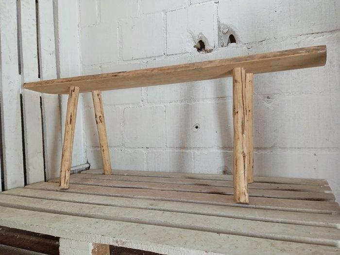 Bank - Rustieke bank - Hout, Antiek en Kunst, Curiosa en Brocante
