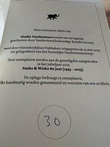 Suske en Wiske - Studio Vandersteen - Special, Livres
