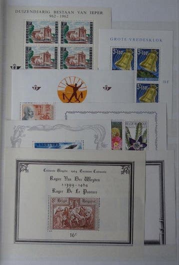 Belgique 1962/2006 - beau lot de 85 blocs feuillets MNH**