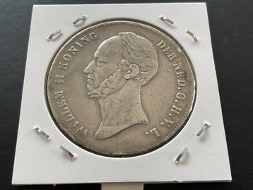 Nederland. Willem II. 2 1/2 Gulden 1847 (Zonder