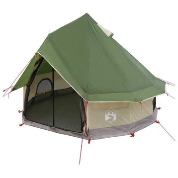 vidaXL Tipi Tent met dak Groen 250 x 250 cm Polyester en, Verzenden
