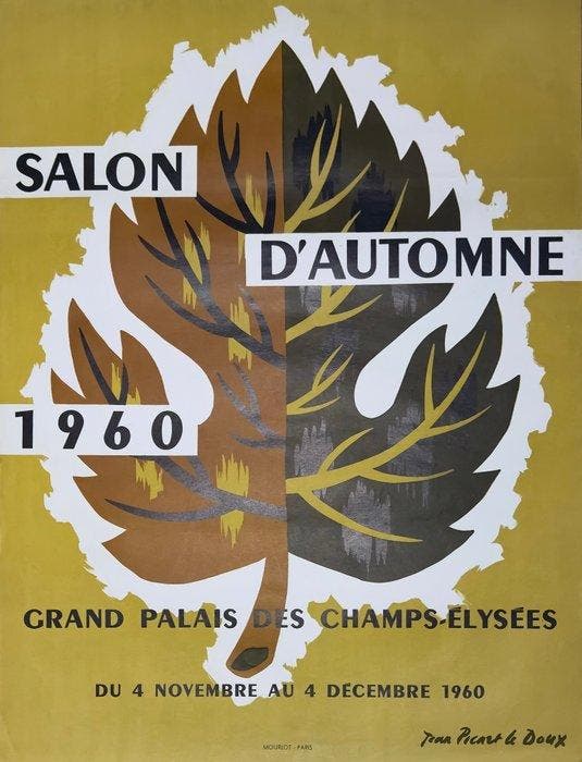 Jean Picart Le Doux - Salon d’Automne 1960 – Affiche, Antiquités & Art, Art | Dessins & Photographie