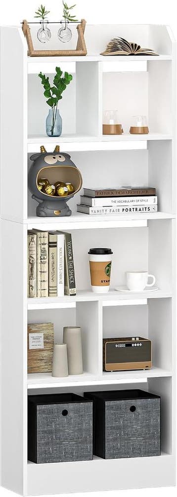 Hzuaneri BC11103X Boekenkast, boekenkast met 6 vakken, opber, Verzenden, Nieuw