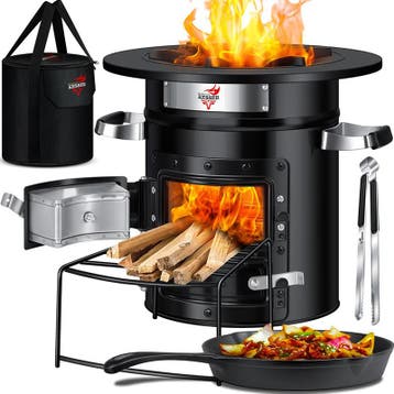 Raket Stove / racketkachel - met gietijzeren grillpan -, Verzenden, Nieuw