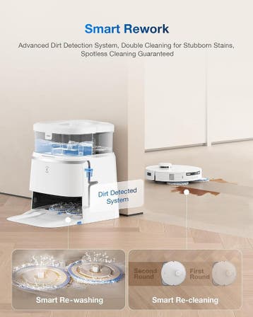 DEEBOT T30 PRO OMNI: High-end robotstofzuiger nu met 43%..., Verzenden, Zo goed als nieuw, Reservoir, Robotstofzuiger