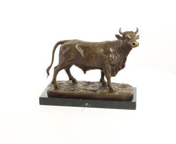 sculptuur, Luxury Bronze Bull Sculpture – Strong High-End