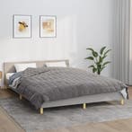 vidaXL Verzwaringsdeken 220x240 cm 15 kg stof grijs, Verzenden