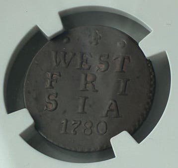 Nederland, West-Friesland Duit 1780 / NGC MS63 / Sublieme