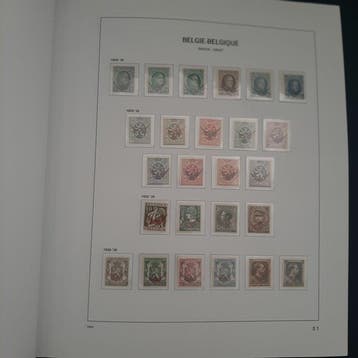Belgique 1929/1982 - Collection complète de timbres de