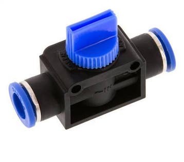 vanne manuelle darrêt à 3/2 voies 10 mm plastique/laiton, Verzenden, Nieuw