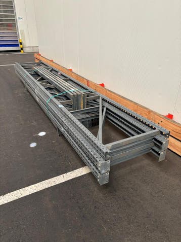 Palletstelling - 4 staanders 5000x800mm - Totale lengte: 8m2, Ophalen of Verzenden