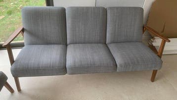 IKEA - Sofa (2) - Ekenaset - Katoen, Eik