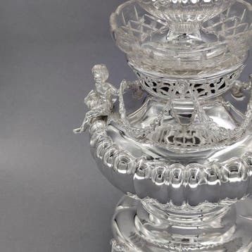 Lantaarn - .800 zilver - olielamp, Antiek en Kunst