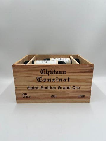 2001 Chateau Touzinat - Saint-Émilion Grand Cru - 6 Flessen, Nieuw