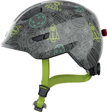 ABUS kinderhelm Smiley 3.0 LED - fietshelm met licht - diepe, Verzenden, Zo goed als nieuw, Abus