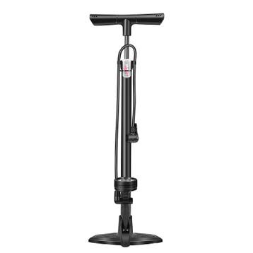 HBS Fietspomp met Manometer - Dubbele Kop - Zwart, Ophalen of Verzenden, Nieuw