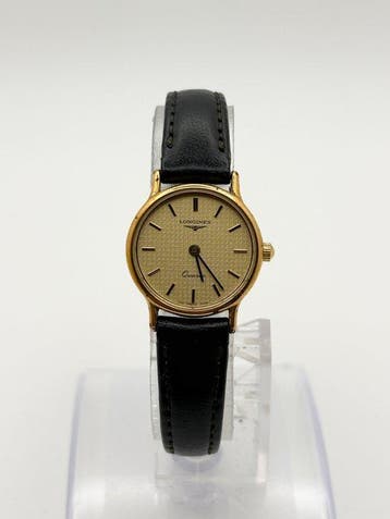 Longines - Longines Quartz Textured Champagne Dial Gold -, Bijoux, Sacs & Beauté