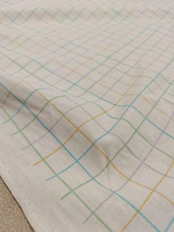 Stupendo cotone vintage a quadri - made in Italy -