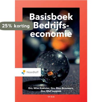 Basisboek bedrijfseconomie 9789001738228 M.P. Brouwers, Verzenden, M.P. Brouwers