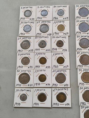 Spanje. Peseta 1866-1999 (Zonder minimumprijs)