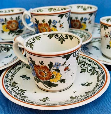 Villeroy & Boch - Kop en schotel (12) - Alt Amsterdam -, Antiek en Kunst