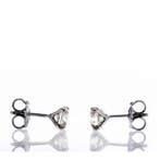 Zonder minimumprijs - Oorbellen - 14 karaat Witgoud -