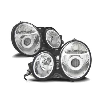 PHARES MERCEDES CLASSE E W210 95-99 FOND CHROMÉ, Autos : Pièces & Accessoires, Verzenden, Neuf