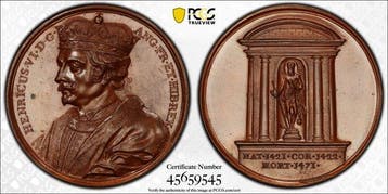 Verenigd Koninkrijk. Henry VI. Medal 1731 - Jean Dassier -