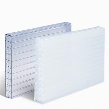 Polycarbonaat platen 16 mm X structuur transparant, Benelux, Bricolage & Construction, Plaques & Panneaux, Verzenden