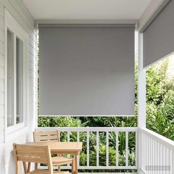 vidaXL Rolgordijn UV-bescherming Lichtgrijs 160 x 230 cm, Verzenden, Nieuw