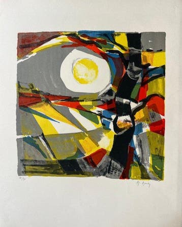 Marcel Mouly (1918-2008) - Larbre noir, Antiek en Kunst