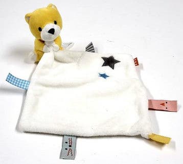 Hema knuffeldoekje, gele beer, ca. 30 cm, Kinderen en Baby's, Verzenden, Nieuw