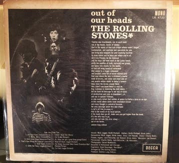 De Rolling Stones - Out Of Our Heads 1st press. Mono 1965 UK