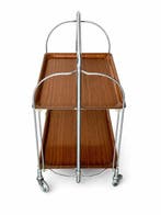 Chariot - Bois, Métal - Chariot pliante vintage avec