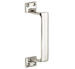 Deurgreep Art-Deco glans nikkel, Nieuw