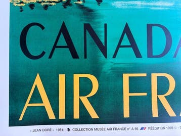 J. Anne Dore - Air France - Affiche dagence « Canada – Air